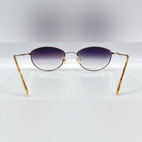 Vintage Fratelli Lozza ME-21 Bronze Oval Sunglasses Frames Only - Picture 6 of 8